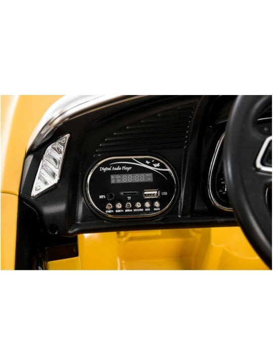 Audi R8 Spyder Kollane Laste Elektriauto Värvitud