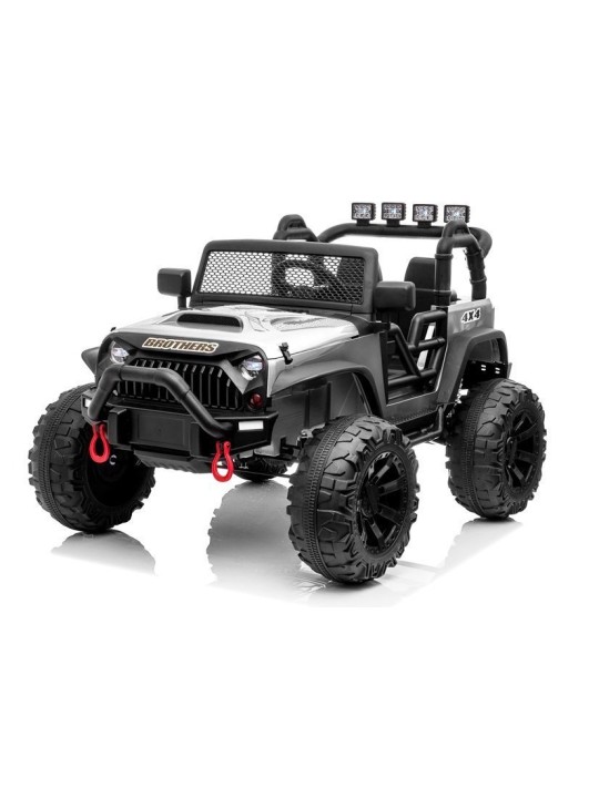 Jeep JC666 Laste Elektriauto Hõbedane Värvitud