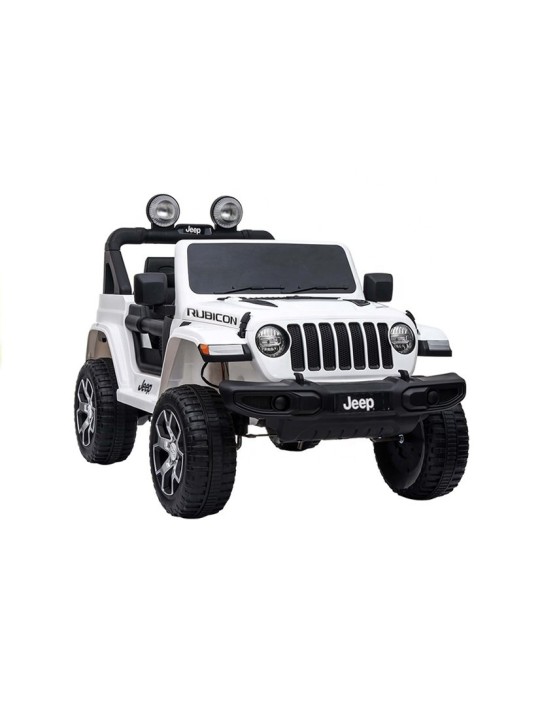 Elektriline pealeistutav Jeep Rubicon 4x4 Valge