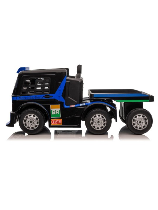 Laste Elektriauto Mercedes XMX622B Semi-trailer Navy Sinine LCD