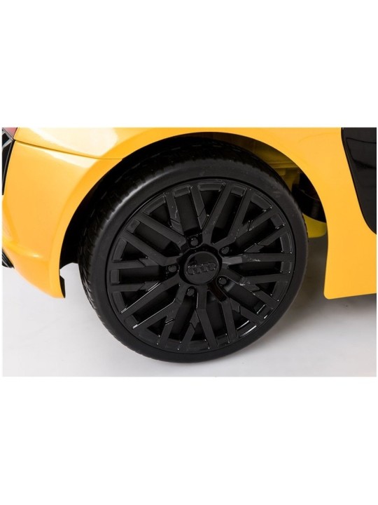 Audi R8 Spyder Kollane Laste Elektriauto Värvitud
