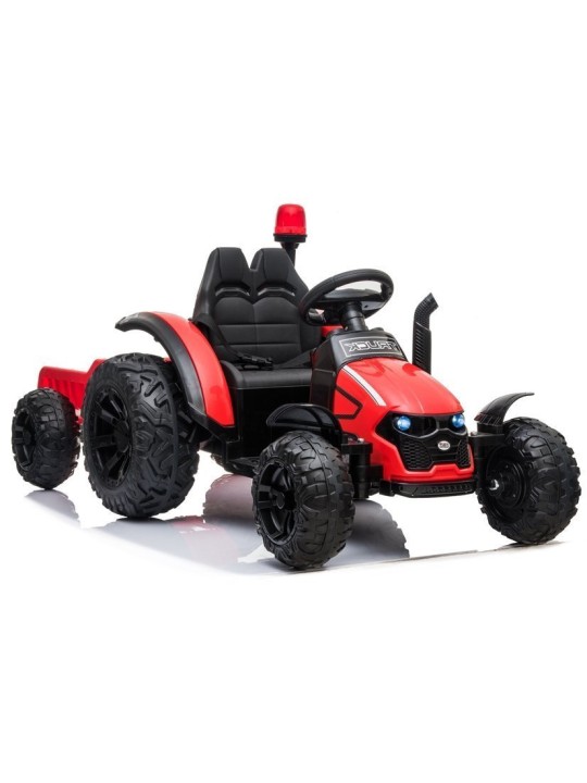 Elektriline Traktor Lastelez Przyczepą HZB-200 Punane
