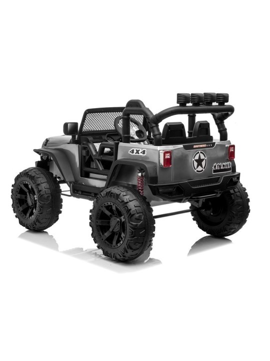 Jeep JC666 Laste Elektriauto Hõbedane Värvitud
