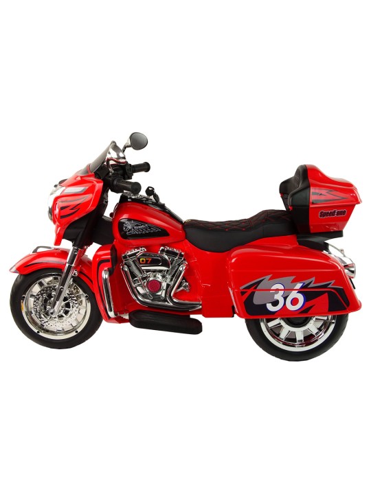 Elektriline pealeistutav mootorratas Goldwing Punane
