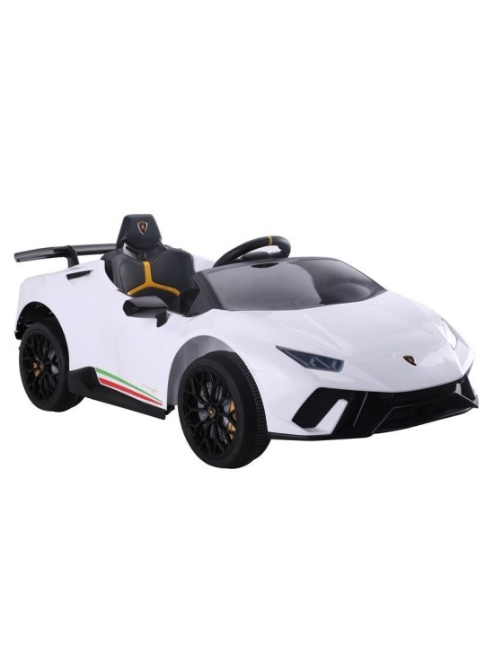Laste Elektriauto Lamborghini Huracan Valge