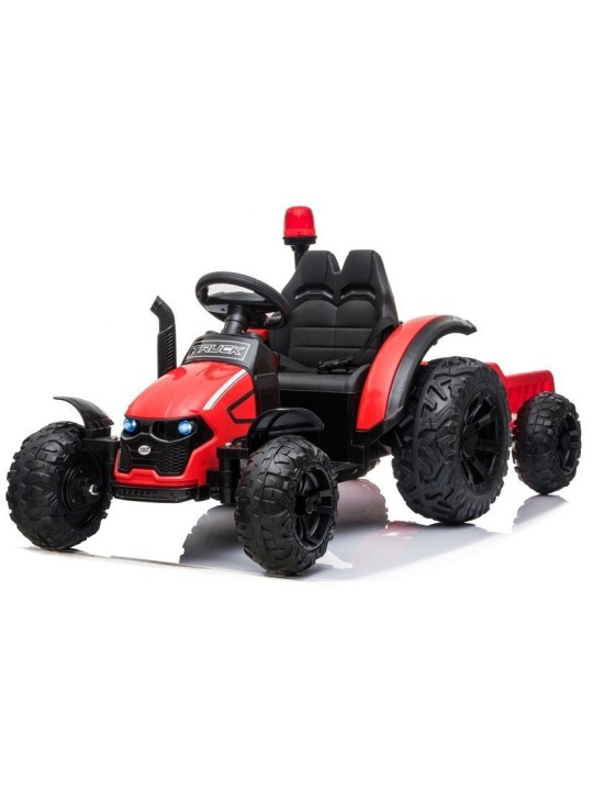 Elektriline Traktor Lastelez Przyczepą HZB-200 Punane