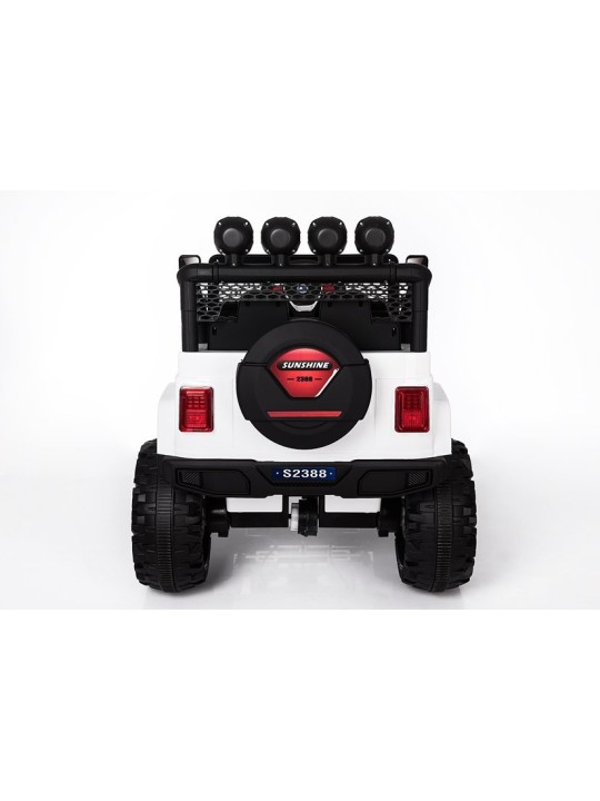 Laste Elektriauto S2388 Jeep Valge 4x45W