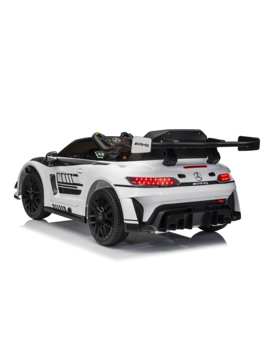 Laste Elektriauto Mercedes AMG GT3 Valge