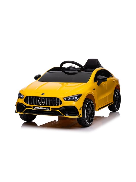 Laste Elektriauto Mercedes CLA 45s AMG Kollane 4x4