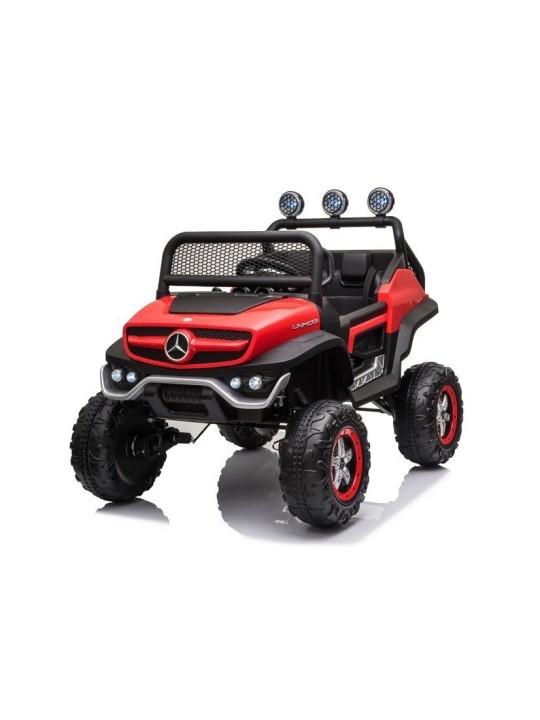 Elektriline pealeistutav Mercedes Unimog S Punane