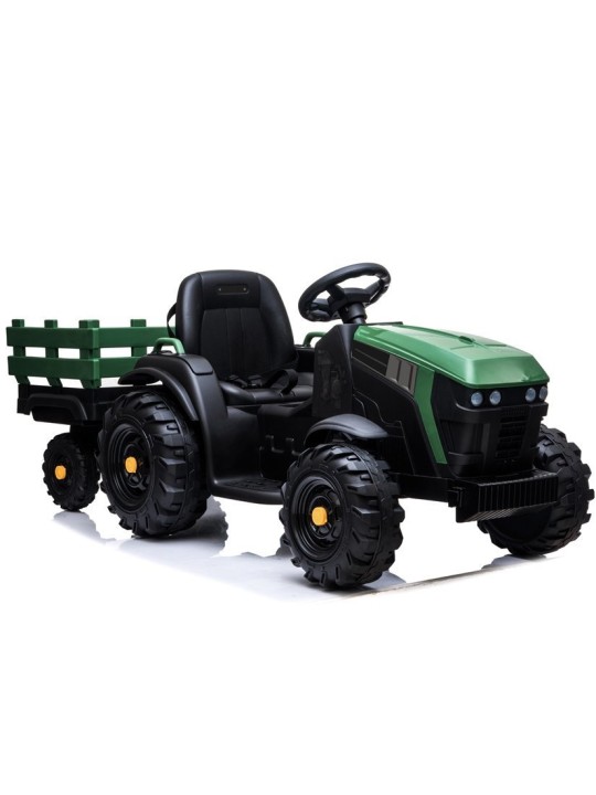 Elektriline pealeistutav traktor treileriga BDM0925 Military Roheline
