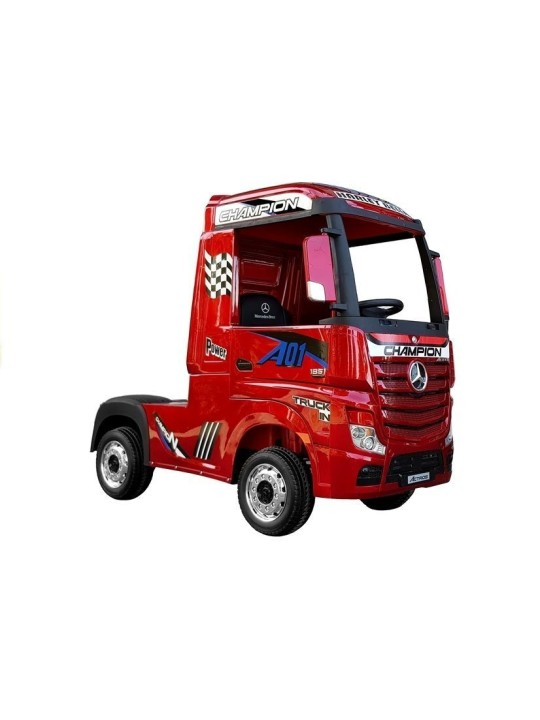 Laste Elektriauto Mercedes Actros Punane