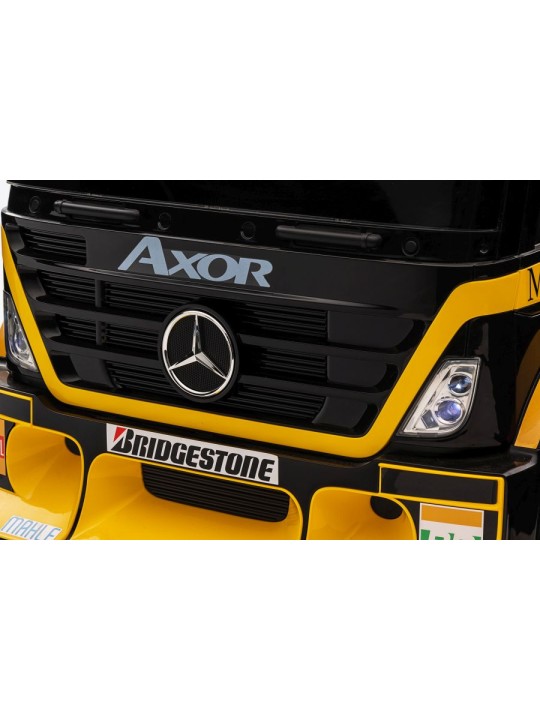Laste Elektriauto Mercedes XMX622B Semi-trailer Kollane LCD