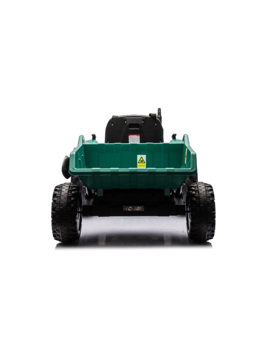 HC-306 Elektriline traktor koos treileriga Roheline 24V