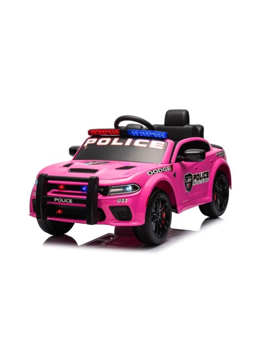 Laste Elektriauto Dodge Laadija Police Roosa