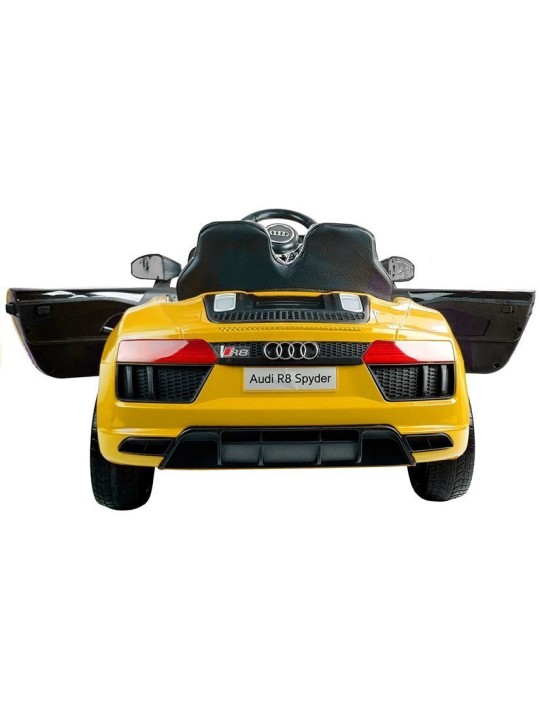 Audi R8 Spyder Kollane Laste Elektriauto