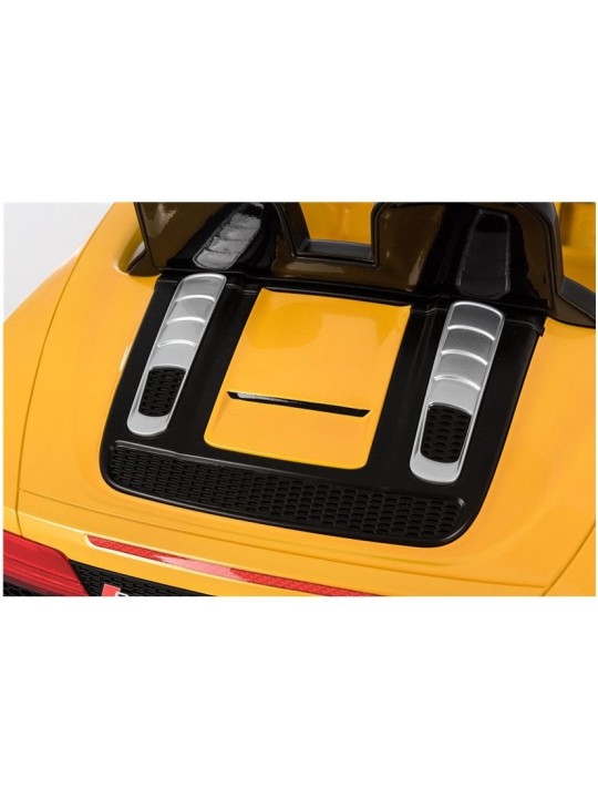 Audi R8 Spyder Kollane Laste Elektriauto Värvitud