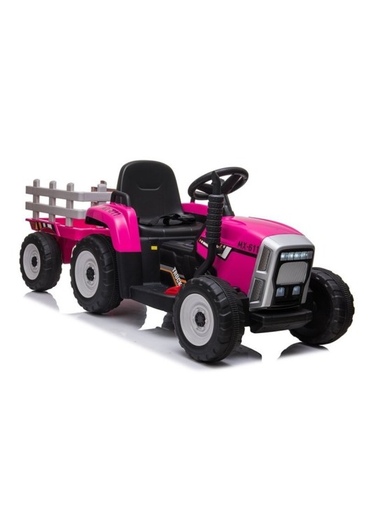 XMX611 Elektriline pealeistutav traktor Roosa