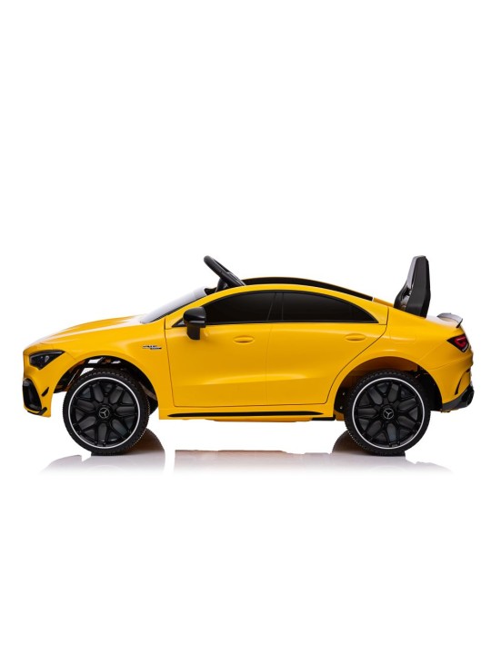 Laste Elektriauto Mercedes CLA 45s AMG Kollane 4x4