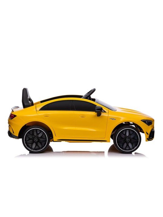 Laste Elektriauto Mercedes CLA 45s AMG Kollane 4x4