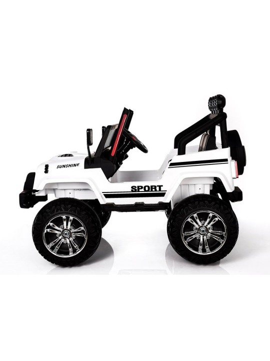 Laste Elektriauto S2388 Jeep Valge 4x45W