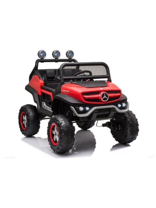 Elektriline pealeistutav Mercedes Unimog S Punane