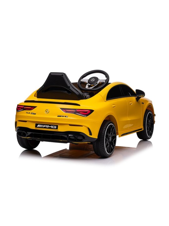 Laste Elektriauto Mercedes CLA 45s AMG Kollane 4x4