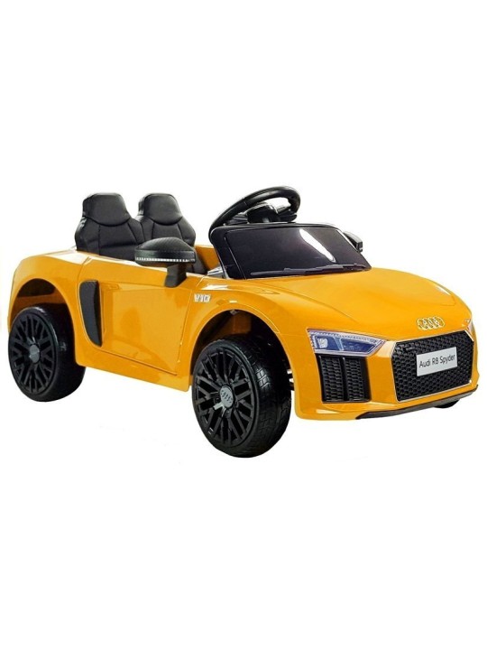 Audi R8 Spyder Kollane Laste Elektriauto