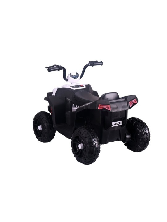 S601 Valge Elektriline pealeistutav Quad lastele