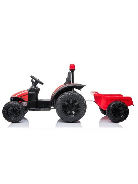 Elektriline Traktor Lastelez Przyczepą HZB-200 Punane