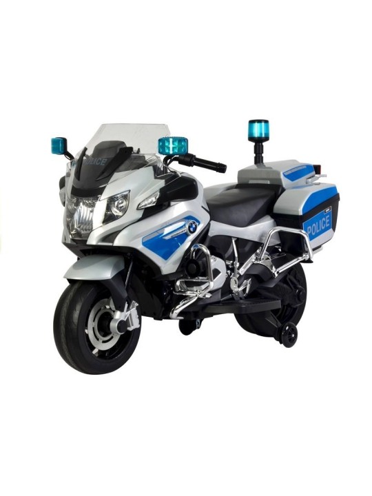 Elektriline Mootorratas Lastele BMW R1200 Policja Hõbedane