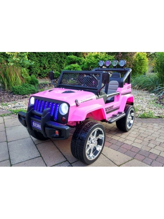 Laste Elektriauto S2388 Jeep Roosa 4x45W