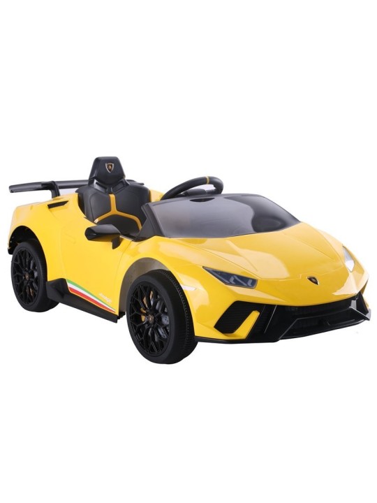 Laste Elektriauto Lamborghini Huracan Kollane