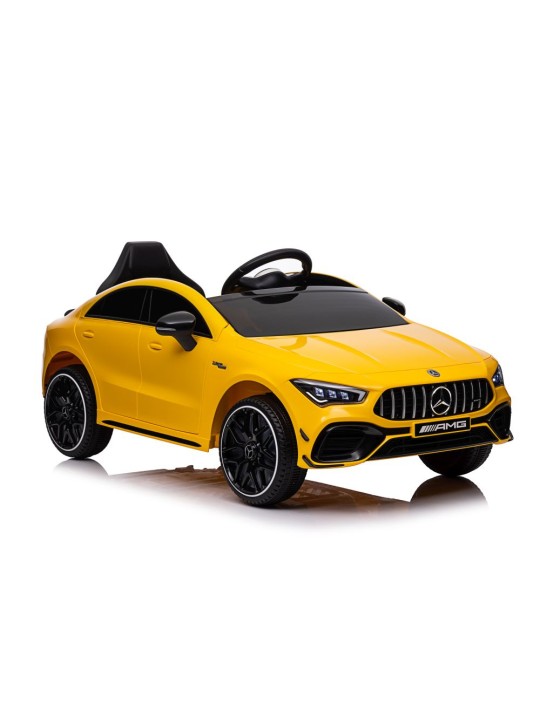 Laste Elektriauto Mercedes CLA 45s AMG Kollane 4x4