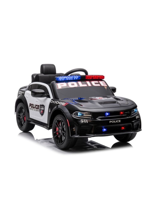 Laste Elektriauto Dodge Laadija Police Must