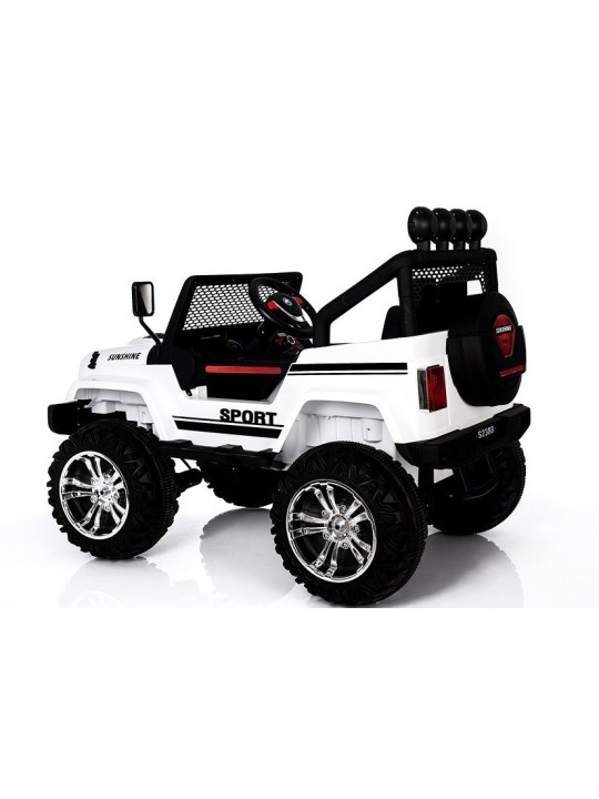 Laste Elektriauto S2388 Jeep Valge 4x45W