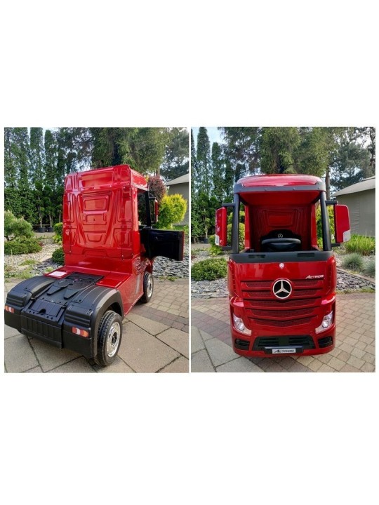 Laste Elektriauto Mercedes Actros Punane