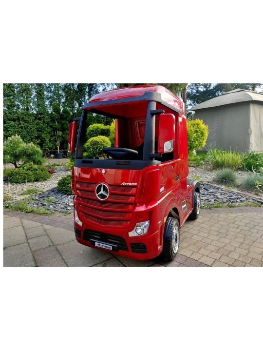 Laste Elektriauto Mercedes Actros Punane
