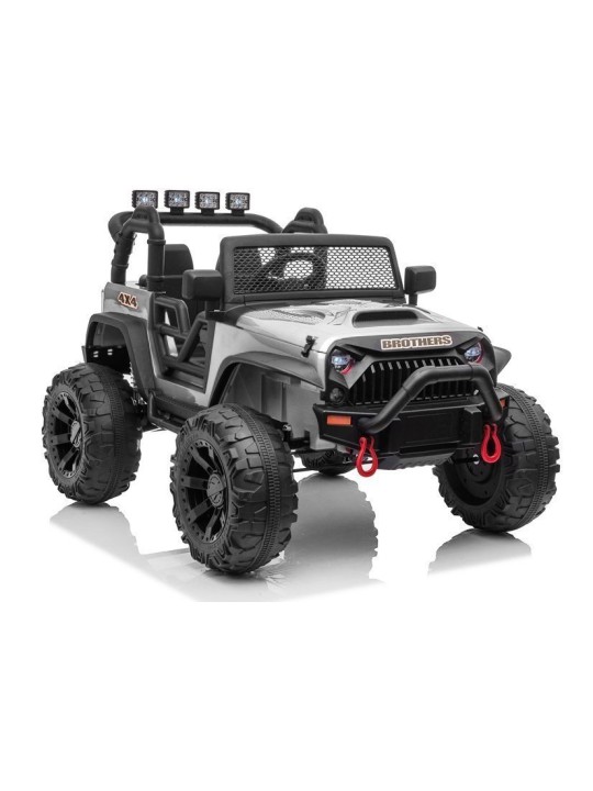 Jeep JC666 Laste Elektriauto Hõbedane Värvitud