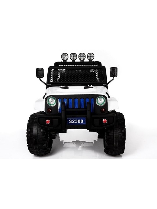 Laste Elektriauto S2388 Jeep Valge 4x45W