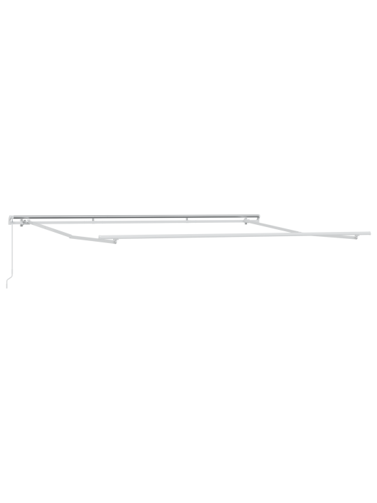 Manuaalne sissetõmmatav varikatus valge 450x350 cm