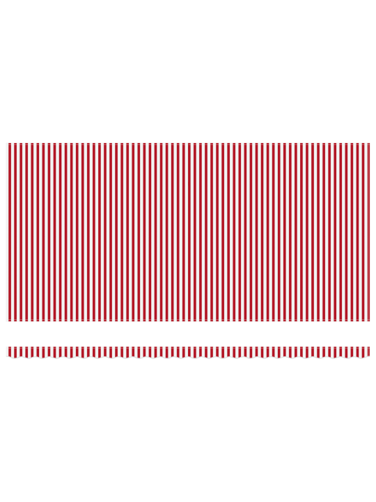 Manuaalne sissetõmmatav varikatus punase ja valge triibuga 600x300 cm