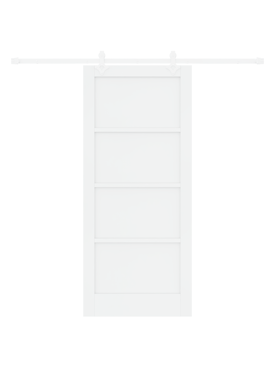 Liuguks koos tarvikute komplektiga valge 86x198.5 cm täispuit mänd