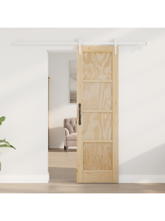 Libisev uks koos raritsete komplektiga 61x198.5 cm solid wood pine
