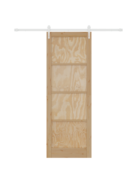 Libisemisuks koos riistvarakomplektiga 83x232 cm täispuidust männi puust