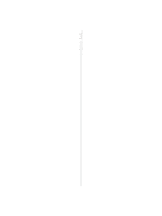 Libisev uks kinnituskomplektiga valge 83x232 cm tahke puidust mänd