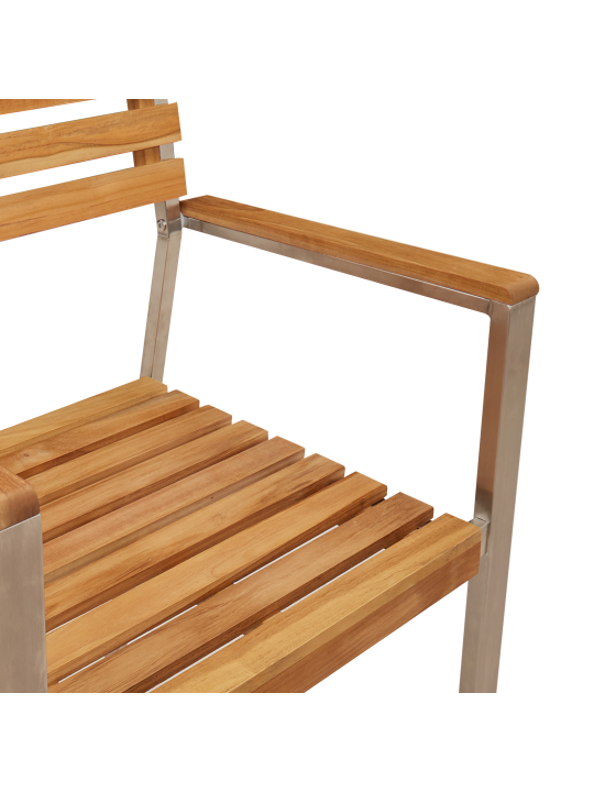 Virnastavad aiamööbli toolid 6 tk 54.5x56x89 cm tugev tiikpuu