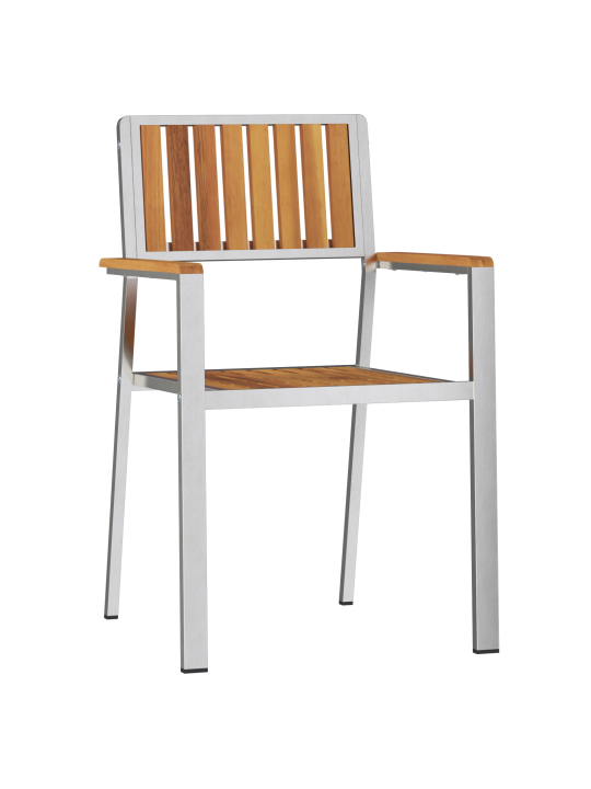 Virnastatavad aiatoolid 8 tk 54.5x56x87 cm solid tiikpuu