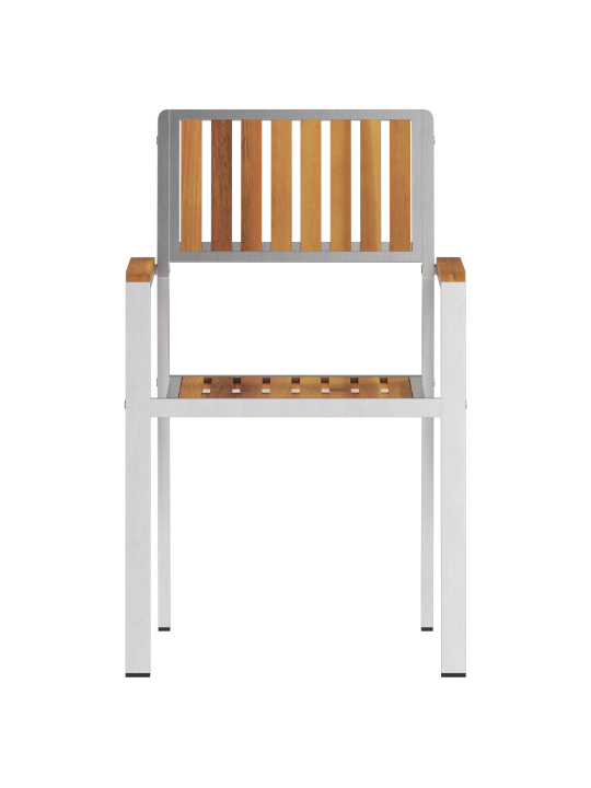 Virnastatavad aiatoolid 8 tk 54.5x56x87 cm solid tiikpuu
