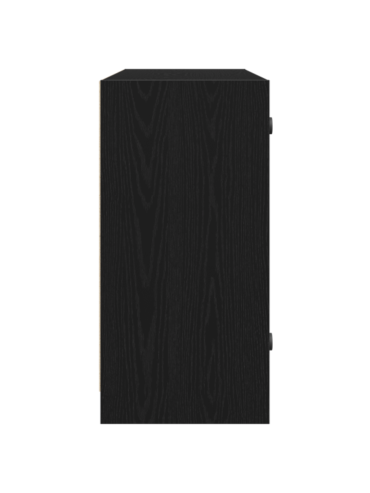 Kõrge peegel must täispuidust 102x37x75,5 cm töödeldud puidust